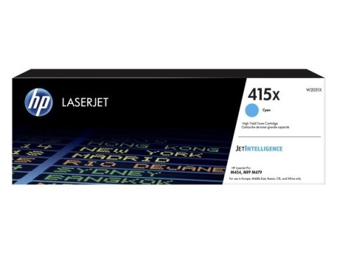 Toner HP 415X cyan (W2031X) Toner HP 415X cyan (W2031X)