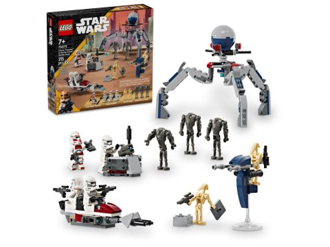 LEGO 75372 Star Wars - Zestaw bitewny z żołnierzem armii klonów i droidem bojowym LEGO 75372 Star Wars - Zestaw bitewny z żołnierzem armii klonów i droidem bojowym