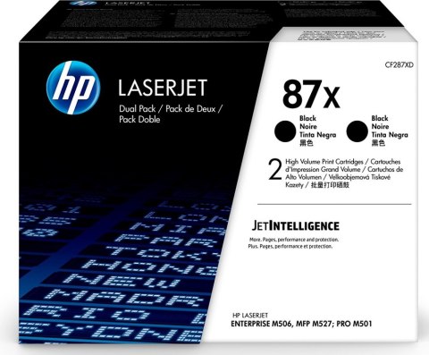 Toner HP 87X Czarny dwupak (CF287XD) Toner HP 87X Czarny dwupak (CF287XD)