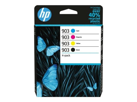 Zestaw tuszy HP 903 czarny i kolory (6ZC73AE) Zestaw tuszy HP 903 czarny i kolory (6ZC73AE)