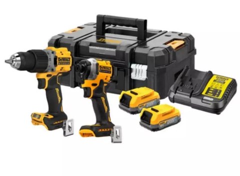 DEWALT 18V XR wiertarko-wkrętarka i zakrętarka udarowa - 2 x 1.7Ah POWERSTACK