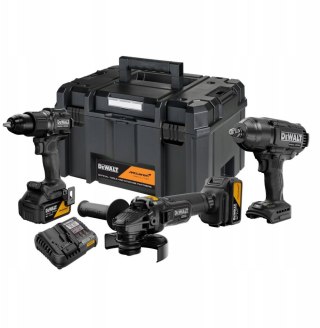 DEWALT McLaren 18V XR zestaw wiertarka/szlifierka/klucz - 2 x 5Ah