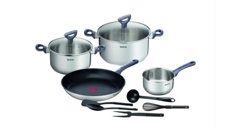 Zestaw garnki patelnia Tefal Daily Cook stal indukcja 11 elementów