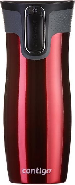 Kubek termiczny podwójne ścianki Contigo West Loop, Red 2.0 470 ml