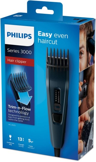 PHILIPS HC3505/15 Czarno-niebieski