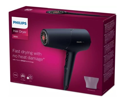Suszarka do włosów PHILIPS BHD504/00 (2100W /Grafitowy )