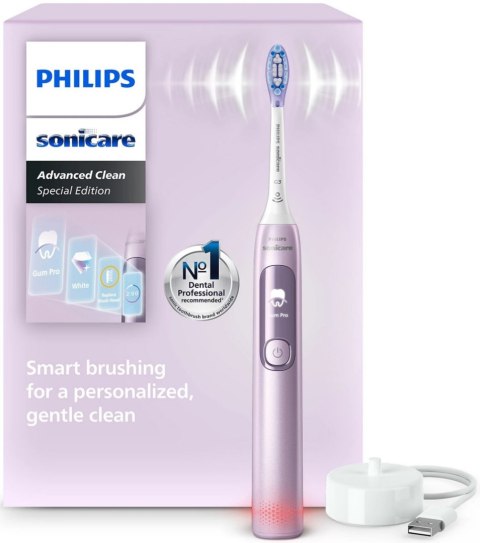 Szczoteczka soniczna PHILIPS Sonicare Advanced Clean HX3792/12 Różowy Różowo-biały (HX3792/12)