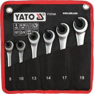 YATO YATO ZESTAW KLUCZY PÓŁOTW. Z GRZECHOTKĄ 8-19MM 6 SZT YT-01344