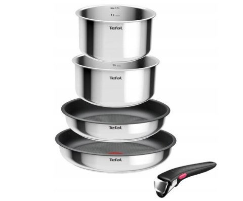 Zestaw garnków Tefal Ingenio Cook Eat 5 el. Stal nierdzewna non-stick L881S504