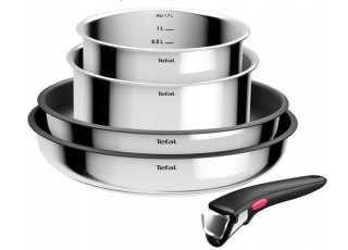 Zestaw garnków Tefal Ingenio Cook Eat 5 el. Stal nierdzewna non-stick L881S504