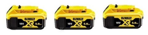 DEWALT 18V XR Akumulator 5,0 Ah - Zestaw 3szt