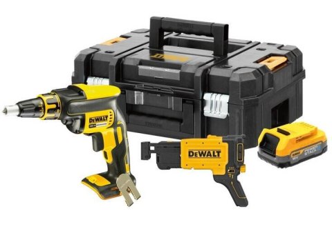 DEWALT 18V XR WKRĘTARKA DO PŁYT G-K 1 X 1.7Ah POWERSTACK