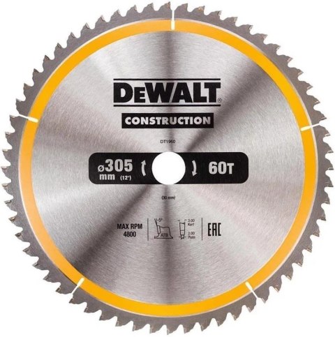 DEWALT TARCZA 315X30MM 24T