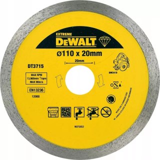 DEWALT Tarcza Diam. 110Mm X 20Mm Hard Tile