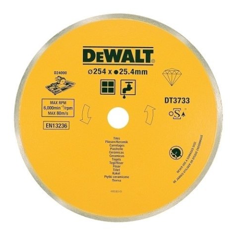 DEWALT Tarcza Diam.250Mm, Do Płytek Ceram.Na Mokro