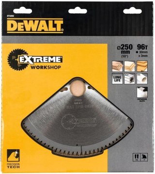DEWALT Tarcza Pilarska 250X30Mm, 96 Zębów