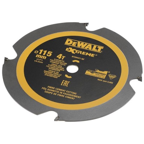DEWALT Tarcza Pilarska Do Plyt Cementowych 115X9,5/4T