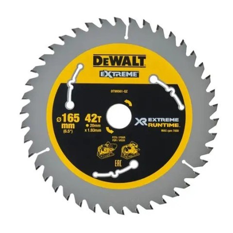 DEWALT Tarcza Xr 165Mm X 20Mm 42T Csb