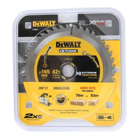 DEWALT Tarcza Xr 165Mm X 20Mm 42T Csb