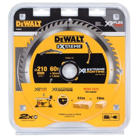 DEWALT Tarcza Xr 210Mm X 30Mm 60T Csb