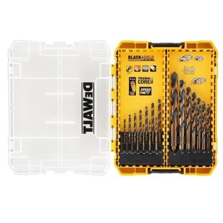 DEWALT21 częściowy zestaw wierteł do metalu HSS-G BLACK & GOLD