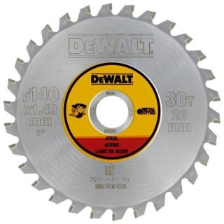 DEWALT Tarcza 140X20 30T Steel Cordless