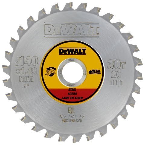 DEWALT Tarcza 140X20 30T Steel Cordless