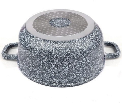 Zestaw Garnków Zilner marmurkowy ZL-7060 17 elementów szary
